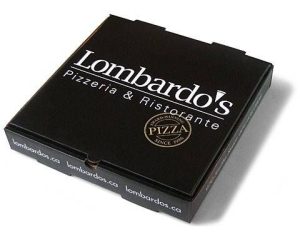 Black Pizza Boxes