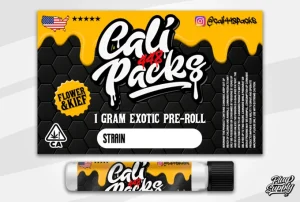 Pre-Roll Packaging with Labels